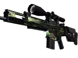 SCAR-20 | Green Marine (Battle-Scarred)