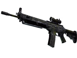 SG 553 | Gator Mesh (Battle-Scarred)