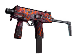 MP9 | Ruby Poison Dart (Well-Worn)